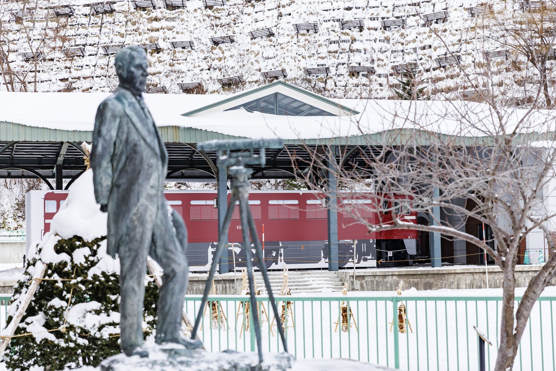 Otaru City Museum Electric Locomotive "ED76 Type 509" displays Facility